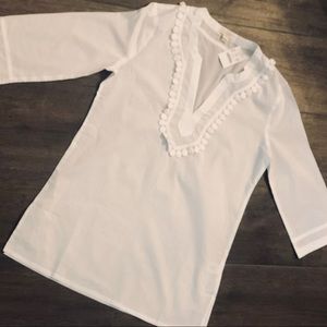 White J Crew Tunic NWT